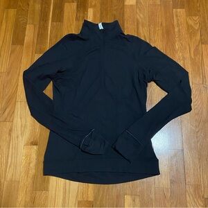 Lululemon black, long sleeve buttery soft top, size 8